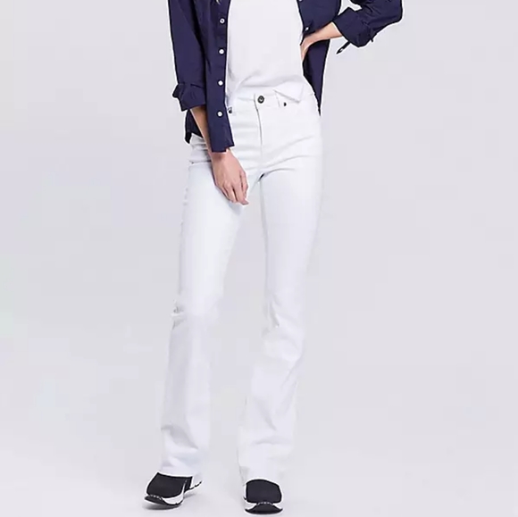 Arizona Jean Company Denim - Arizona slim straight leg white jeans tall 30x34 *Y